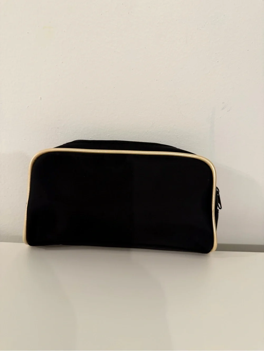 Vintage Chanel Black Nylon Makeup Pouch